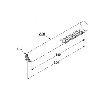 Rączka natrysku Kludi Nova Fonte, 1 funkcyjna, chrome