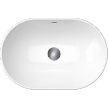 Countertop washbasin Duravit D-Neo, 40cm, round, without overflow, without tap hole, white