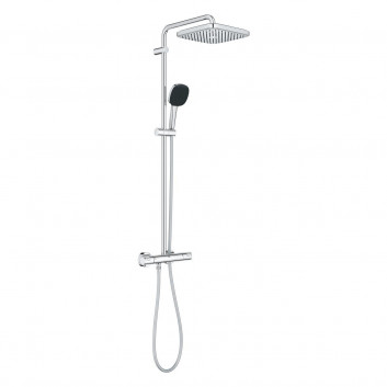 Shower system Grohe Euphoria System 260 with thermostat for wall mounting, with head shower okrągłą 26 cm - phantom black