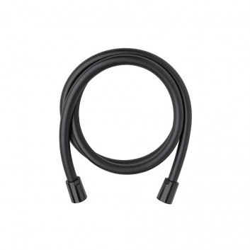 Hand shower Demm, 1-functional, round, black mat