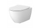 Bowl zawieszana with seat slim Cersanit Zen Set B246, 49,5x35,5cm, CleanOn, bez kołnierza, white