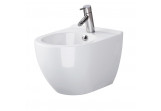 Bidet zawieszany Cersanit Zen 50x35,5cm, z ukrytym montażem, z wybitym otworem na baterie - white