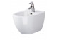 Bowl zawieszana with seat slim Cersanit Zen Pro Oval, 52,5x35,5cm, with soft-close WC seat Duroplastową Moonway Spot Slim - white
