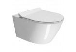 Set GSI Kube X bowl WC hanging 55x36 cm + soft-close WC seat + mocowania - white