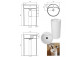 Washbasin Besco Vera countertop 40x50x15