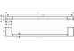 Towel rail Hansgrohe AddStoris 64,8 cm - brushed bronze
