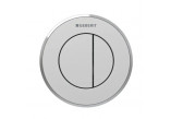 Flush button uruchamiający do WC Geberit Typ 10 Sigma pneumatyczny, shiny chromee/matt chromee, ręczny, dwudzielny, concealed