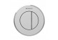 Flush button uruchamiający do WC Geberit Typ 10 Sigma pneumatyczny, shiny chromee/matt chromee, ręczny, dwudzielny, concealed