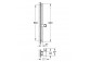 Shower rail Grohe Rainshower Aqua 600 mm - phantom black