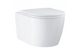 Bowl WC Grohe Start Round Ceramic 54,3x36,4 cm with soft-close WC seat - alpine white