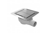 Drainline, pełny set, Wiper New MCR, 600mm, finish silver mat