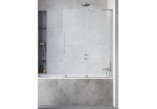 Parawan nawannowy Radaway Furo Gold PND II, prawy, glass transparent, 100x150cm, przesuwny, gold profil