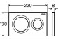 Flushing plate Viega Visign for Style 20 do stelaża - black mat