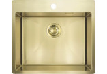 Zlewozmywak steel 1-komorowy, Deante Olfato - brushed steel 