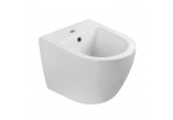 Bowl wc hanging Emporia Nox 49×37 cm, bezrantową, with seat with soft closing Slim - white shine