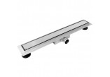 Drainline podłogowy Balneo Duplex Black 80 cm, dwustronny, low 52 mm - black