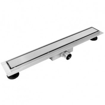 Drainline podłogowy Balneo Duplex Black 80 cm, dwustronny, low 52 mm - black