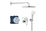 Concealed shower set with head shower Tempesta 250 Cube, Grohe Groheterm, chrome