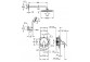 Concealed shower set with head shower Tempesta 250 Cube, Grohe Groheterm, chrome