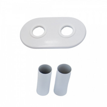 Set maskujący Imers (2 rozety i 2 tulejki) - white