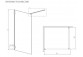 Door shower walk-in Radaway Essenza Pro 8 Gold, 130x200cm, glass transparent, profil gold
