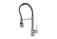 Sink mixer Omnires Vita obrotowa spout, wyciągany shower, chrome/black