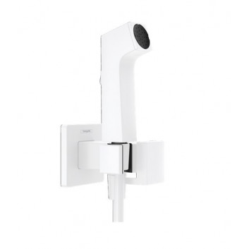 Bidet shower head Hansgrohe Bidette 1jet E EcoSmart with mixer, uchwytem i wężem shower 125 cm - black matt