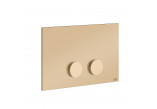 Flushing plate, Gessi Anello - Warm Bronze Brushed PVD