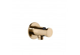 Shut-off valve Gessi Anello, with handle - Copper Brushed PVD