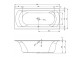 Bathtub rectangular Riho Linares 180x80cm white - sanitbuy.pl