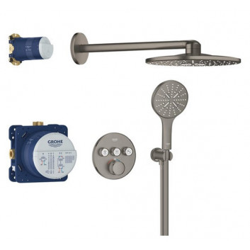Shower set concealed Grohe Grohterm SmartControl Rainshower 310 SmartActive - brushed warm sunset