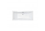 Bathtub freestanding Emporia Molly 160x78 cm, corner, left z overflow szczelinowym i syfonem Emporia - white