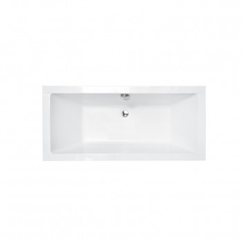 Bathtub freestanding Emporia Molly 160x78 cm, corner, left z overflow szczelinowym i syfonem Emporia - white