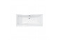 Bathtub freestanding Emporia Molly 160x78 cm, corner, left z overflow szczelinowym i syfonem Emporia - white