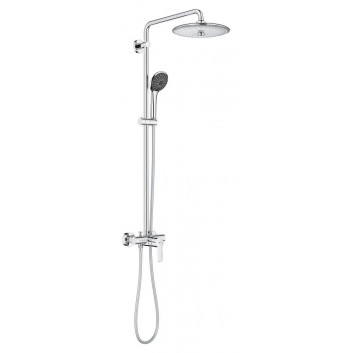 Shower system Grohe Vitalio Joy System 260 with thermostat for wall mounting - chrome