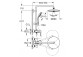 Shower system Grohe Vitalio Joy System 260 with thermostat for wall mounting - chrome