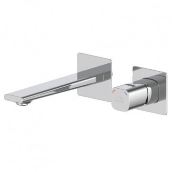 Bath tap Laveo Tores wall mounted - chrome