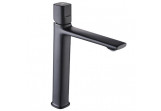 Washbasin faucet Laveo Tores tall (266 mm), single lever, with waste - black mat
