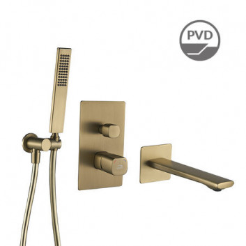 Bath tap Laveo Tores wall mounted - chrome