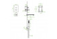 Bath tap Laveo Tores wall mounted - chrome