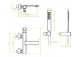 Bath tap Laveo Tores wall mounted - chrome