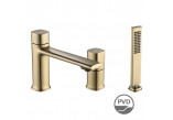 Bath tap Laveo Tores standing, 3-hole - gold szampańskie