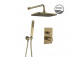 Bath tap Laveo Tores concealed, with shower set - gold szampańskie