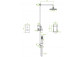 Bath tap Laveo Tores concealed, with shower set - gold szampańskie