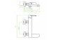 Bath tap Laveo Cone wall mounted, with shower set - gold szampańskie