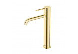Washbasin faucet tall Emporia Fly, single lever - miedź szczotkowana
