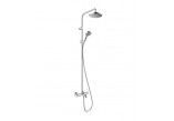 Shower set Hansgrohe Pulsify S Puro 260 1jet EcoSmart z Ecostat Fine i główką shower 3jet - chrome