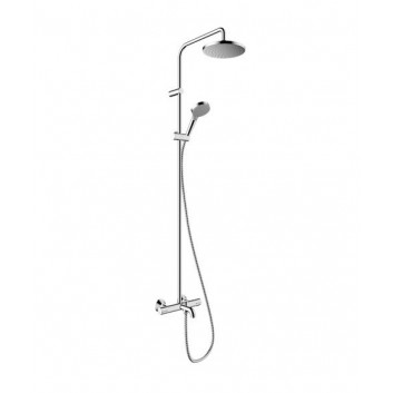 Shower set Hansgrohe Pulsify S Puro 260 1jet EcoSmart z Ecostat Fine i główką shower 3jet - chrome
