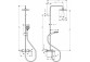 Shower set Hansgrohe Pulsify S Puro 260 1jet EcoSmart z Ecostat Fine i główką shower 3jet - chrome