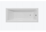 Bathtub rectangular Excellent Savia 170x75 cm, acrylic - white